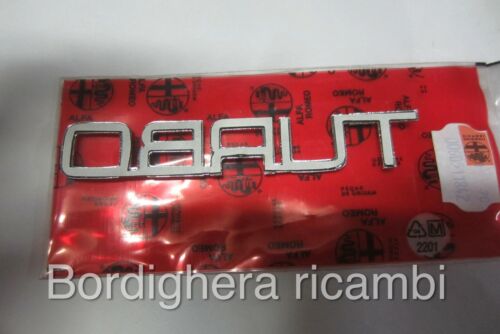 ALFA ROMEO 164 TURBO WAPPEN LOGO ABZEICHEN SCHRIFTZUG BADGE SCRIPT EMBLEM NEU! ORIGINAL - Bild 4 von 4