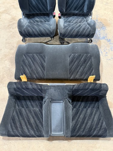 1997-2001 Honda Prelude BB6 Genuine Cloth Seats Front & Rear set BB7 BB8 - Picture 12 of 12