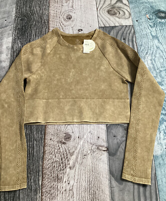 aerie OFFLINE By Big Chill Seamless Long Sleeve T-Shirt Size L