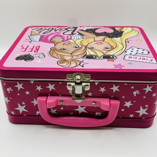 Barbie BFFs Storage Tin Lunch Box Bag Tote Collectible Mattel - Picture 5 of 7