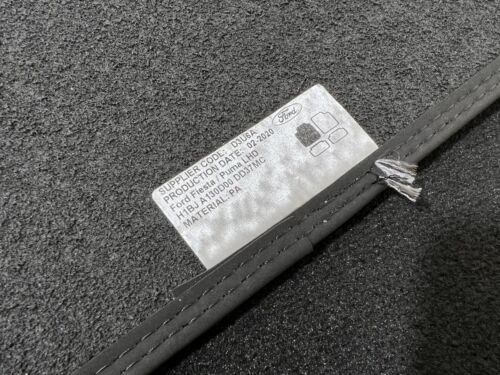 OEM Ford Floor Mats Black Velour Fiesta Puma ST Line Original Carpet Fabric - Picture 5 of 9