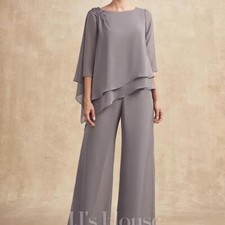 JJ  s House Mother of the Bride Two-Piece Dress With Beading