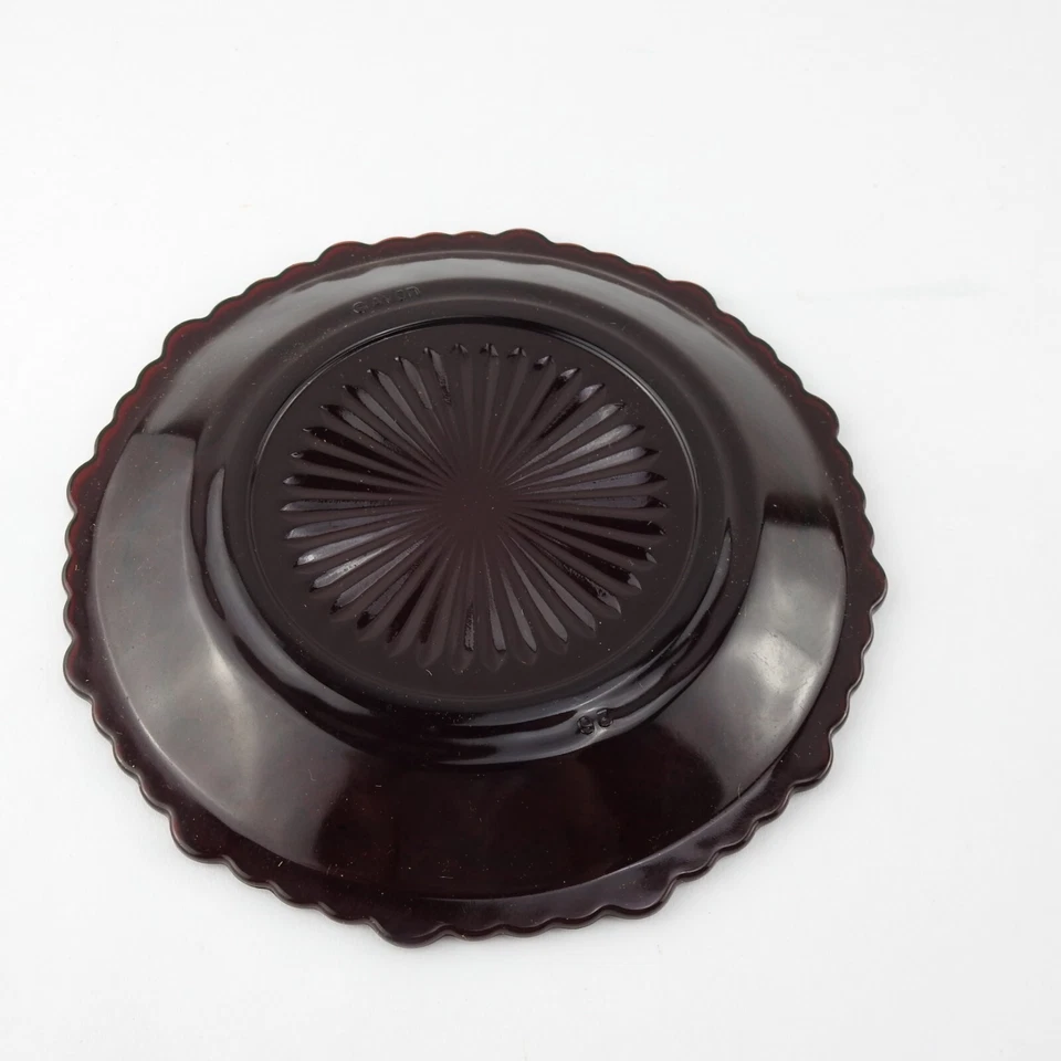 2 platos de platillo rojo vintage Avon Cape Cod frotar 5,5" Foto 4 de 4