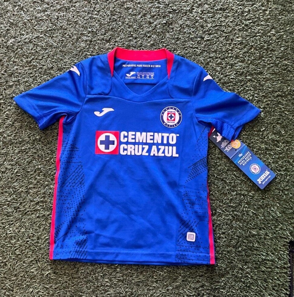 Joma Cruz Azul Home 20-21 Youth (Kids) Jersey Blue-Red