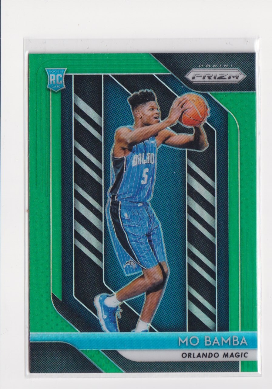 2018-19 Panini Prizm #99 Mo Bamba Rookie RC Green Prizm Orlando Magic