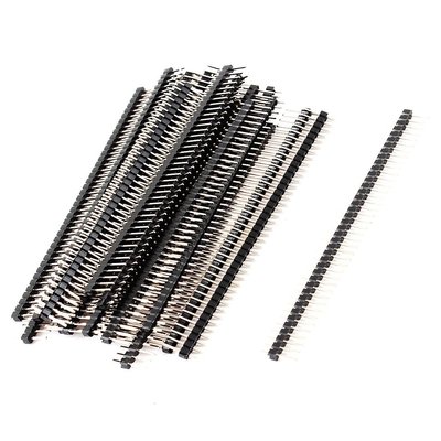 20PCS 2.54mm 40 Pin Male Single Row Pin Header Strip GOOD QUALITY 