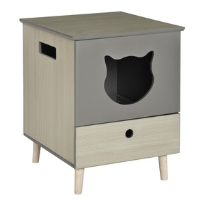Katzentoilette Katzenklo Katzenhaus Katzenschrank mit Schublade MDF
