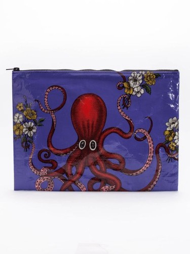Blue Q JUMBO Zipper Pouch 95% Post Consumer Tote Your Stuff in Style! Organize! - Picture 24 of 37