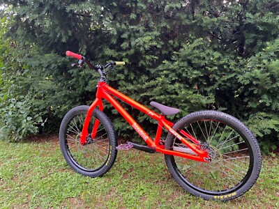 Trialbike Inspired Flow plus 2021 24  Räder rot gebraucht mit Delle am Unterrohr