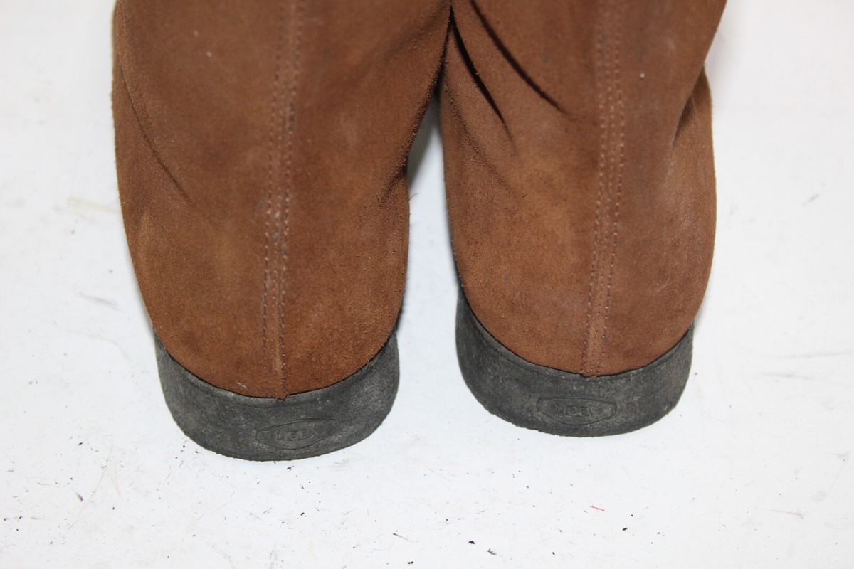 Bottes Tod's Pour Femme - Taille US 8.5 (environ EU 39.5) - Daim Marron - Occasion Très Bon état
