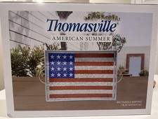 Thomasville American Flag Serving Tray Rustic...