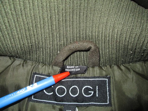 COOGI Streetwear Wool Blend Hoodie Hood Jacket coat sweater F10TW XL - Picture 8 of 12