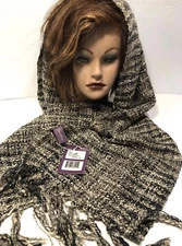 NWT Donna Sharp Women’s Marbled Kensington Scarf 33x172cm +Fringe