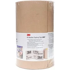 3M All Weather Flashing Tape 8067, 9 in x 75 ft, 1 Roll, Adhesive Backed Split