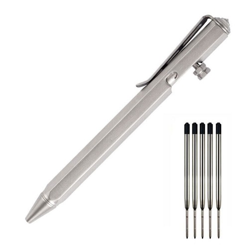 Titanium Alloy Pocket Ball Pen Signature Working Portable EDC Outdoor Record Pen - Picture 2 of 17