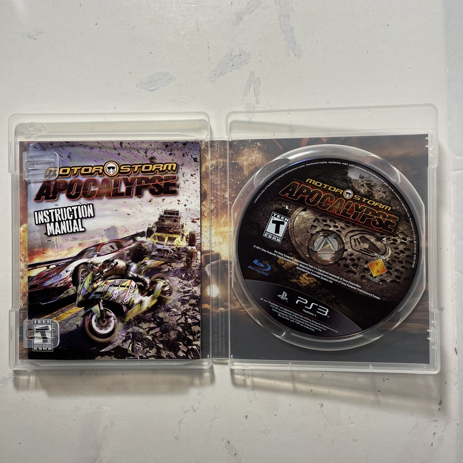 MOTORSTORM APOCALYPSE (PlayStation 3, 2011) PS3 GAME COMPLETE with