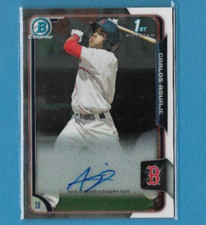2015 Bowman Chrome Carlos Asuaje Prospect Autograph Auto Boston Red Sox #BCAP-CA