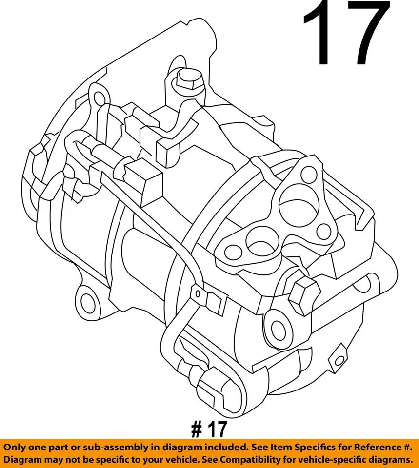 Б/у компрессор кондиционера подходит: 2016 Nissan Sentra 1,8 класса A - Изображение 4 из 4