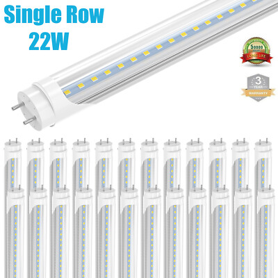 25~50 Pack 4FT LED Shop Lights G13 Bi-Pin T8 22W LED Tube Light Bulbs 6000K ETL