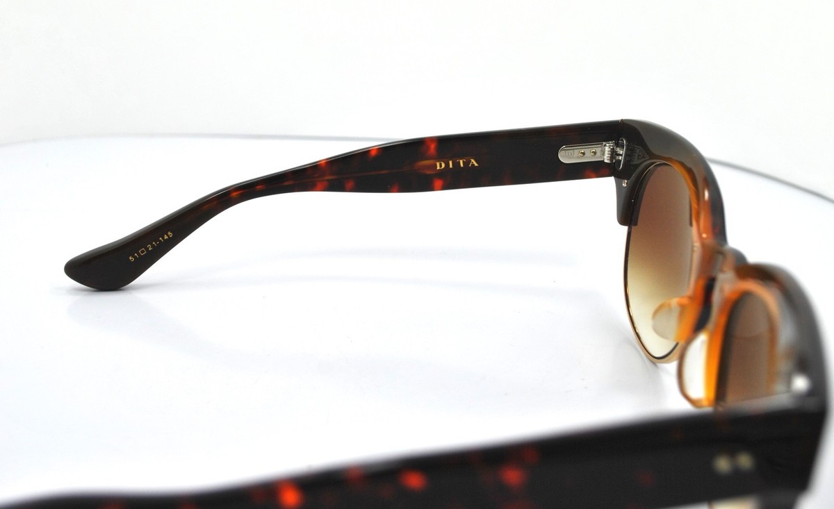 NEW DITA LIBERTY 22026-B-TRT-GLD-51 Havana Sunglasses. | eBay