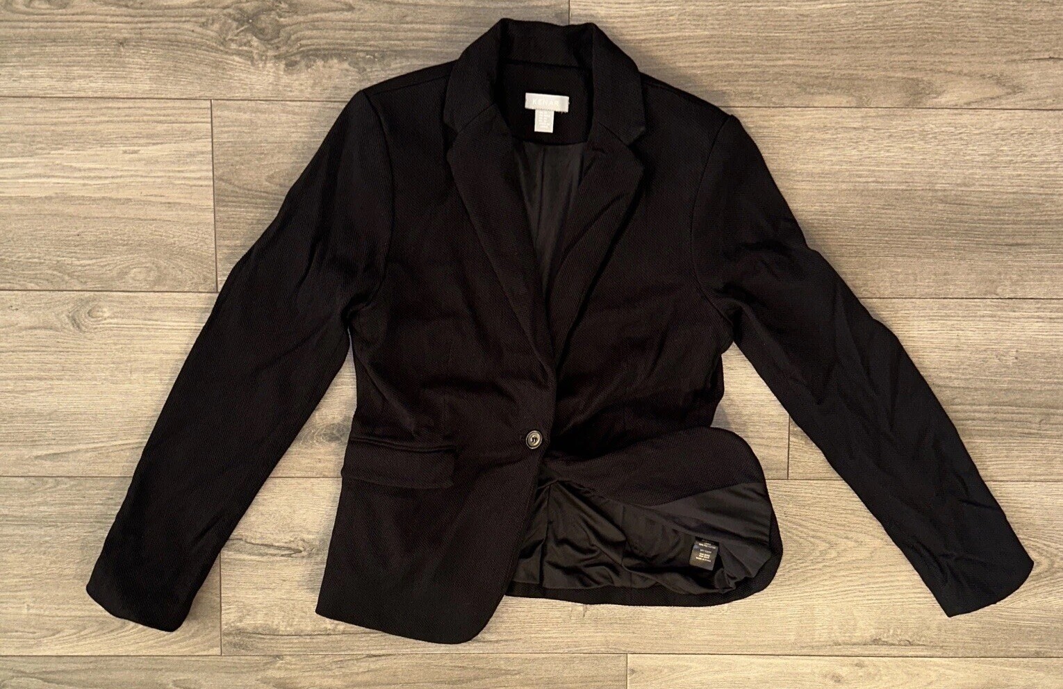 Kenar Button Close Collared Formal Long Sleeve Bl… - image 1