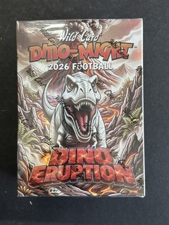 2026 Wild Card Dino Might Football Dino Eruption Factory Sealed Box