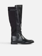 Laura Biagiotti scarpe donna stivali alti tacco basso nero marrone comodi