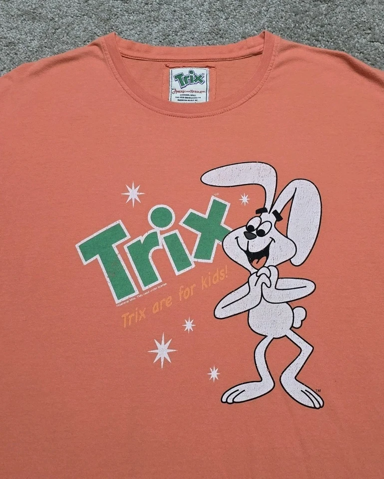 Camiseta Trix Are For Kids Cereal General Mills American Needle Vintage Para Hombre XL Foto 3 de 4