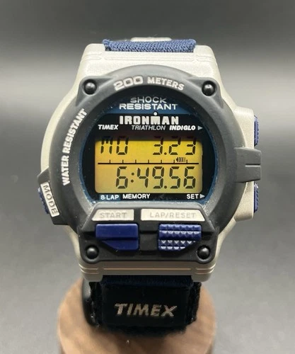 Vintage Timex Ironman Triathlon Digital Quartz Alarm Chrono Men’s 44mm Watch