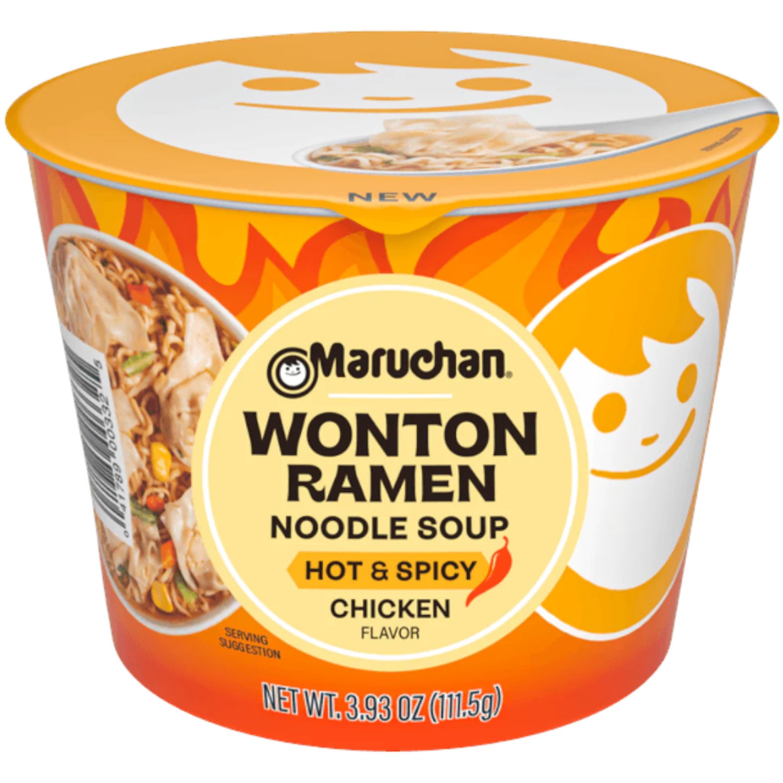 3x Maruchan Wonton Hot - Spicy Chicken Bowl Ramen Noodle Soup Meal Ready 393oz 4990₽
