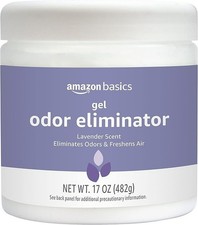 Amazon Basics Gel Odor Eliminator, Activated Charcoal, Lavender Scent, 17 Oz, 1-
