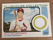 2022 Topps Heritage - Clubhouse Collection STL”  Relics Paul Goldschmidt #CC-PG