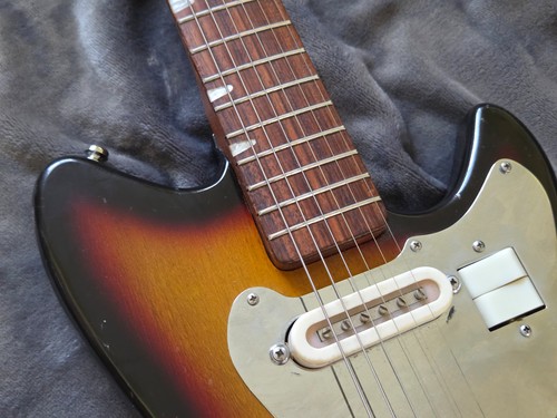 1967-1972 Apollo Model 2264 Vintage Japan Electric Guitar - Sunburst + Gig Bag - Picture 10 of 24