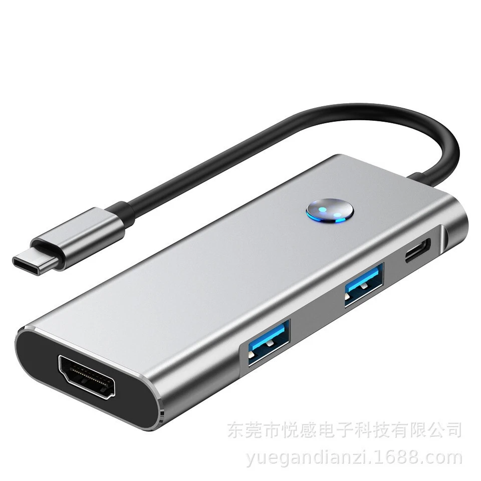 USB 3.2hub expansion dock with power supply Type-C laptop adapter - Image 2 of 4