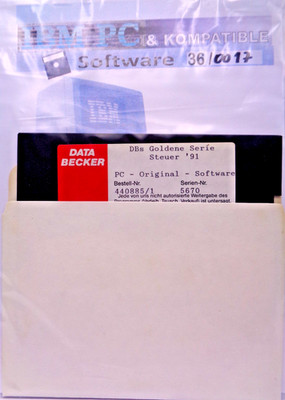 IBM PC -- CONTROL '91 (DATA BECKER - DISK)