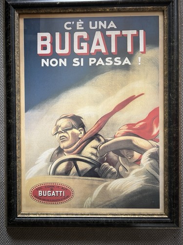Bugatti Leonetto Cappiello Original Print 1922 Matted Wall Art 16x21 Antique
