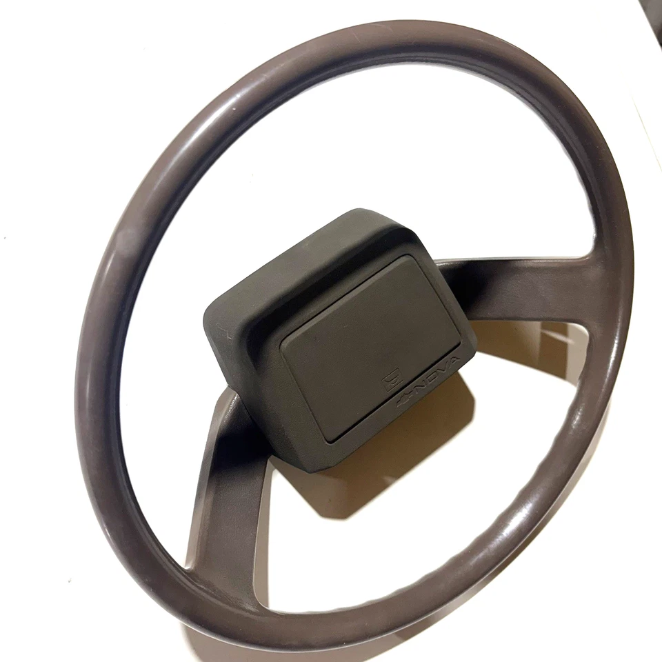 1980-1990 Toyota steering wheel w/horn pad (OEM) Van (Chevy Nova 1983-1988) - Image 3 of 4
