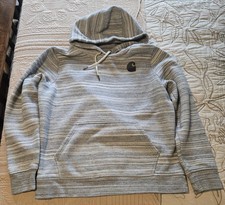 CARHARTT Midweight Hoodie Sweatshirt Women  s Large 12-14 Gray Clarksburg102791