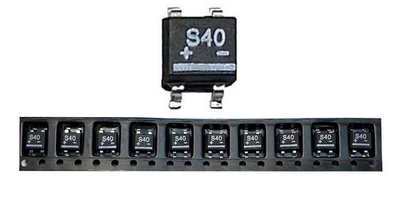 10-50-100 St. SMD Brückengleichrichter S40 Diotec 0,8 A / 80V Mini-Dil - Bild 1 von 2