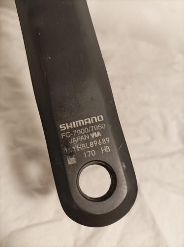 Shimano DURA ACE FC-7900 Kurbelgarnitur Rennrad 10s mit 50/34t und 170mm Kurbelarmen - Bild 4 von 5