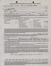 KIRK DOUGLAS - CONTRACT SIGNED 11/26/1984