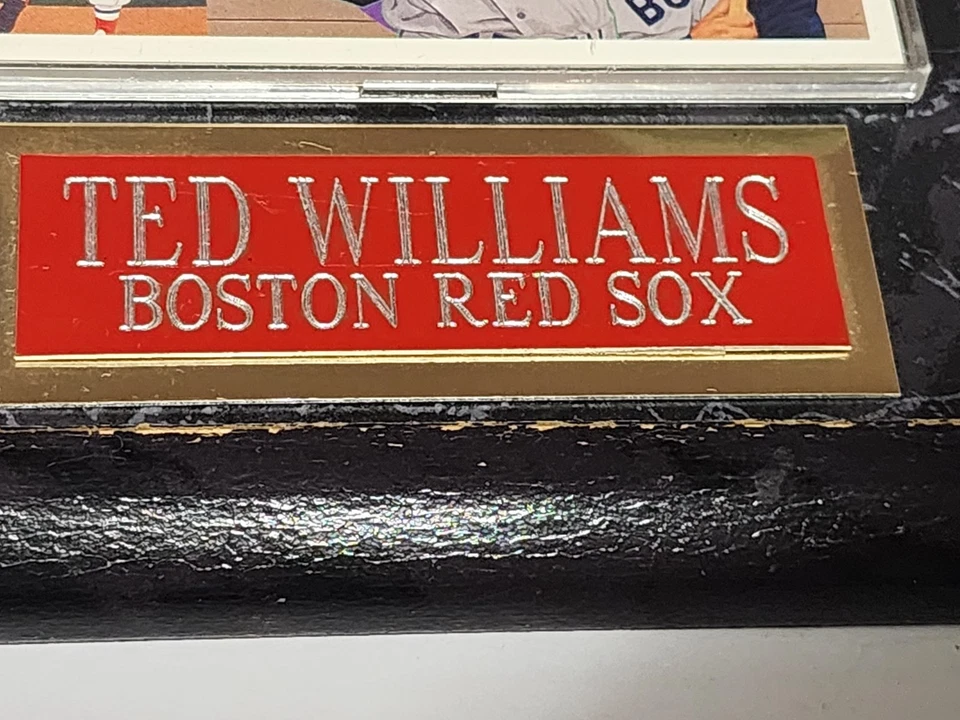 Ted Williams Boston Red Sox Plaque 5" x 7" - Image 2 of 4