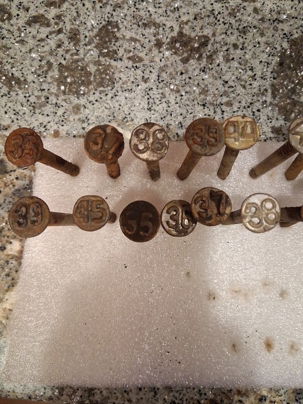 Vintage Antique Railroad Nails Lot Of 24 #11