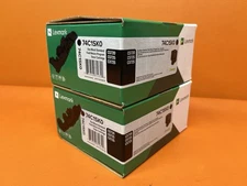 New Lot of 2 Genuine OEM Lexmark 74C1SK0 Black Toner Cartridge