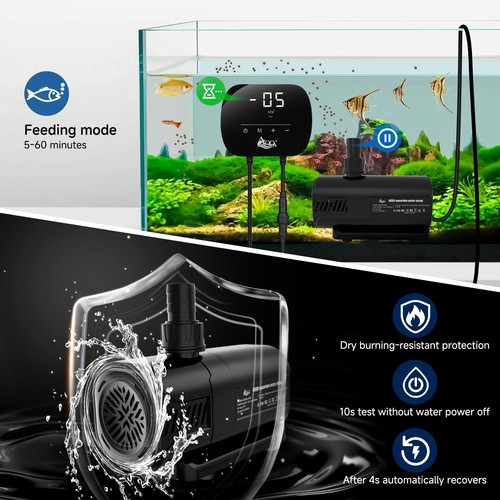 Aquarium Water Pump,Controllable Return Pump with LCD Display,Constant Flow M... - Picture 7 of 8
