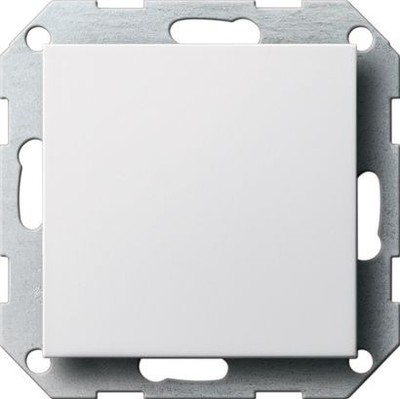 Gira 026803 Blindabdeckung mit Tragring System 55 Reinweiß glänzend