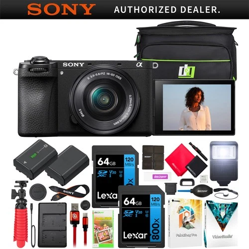 Sony a6700 Alpha APS-C Mirrorless Camera 26MP 4K with 16-50mm Lens Kit + Bundle