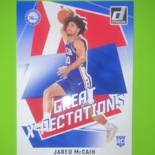 Panini 2024-25 Donruss Great X-Pectations Jared McCain #5 76ers NBA Rookie