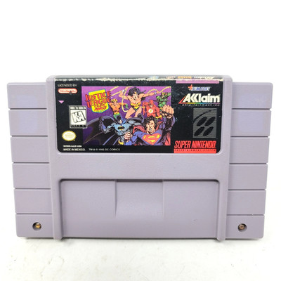 Justice League Task Force SNES (Super Nintendo) Authentic Tested Working