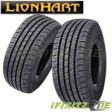 2 LionHart Lionclaw HT 225/60R17 99H Tires, All Season, 500AA, New, 40K MILE
